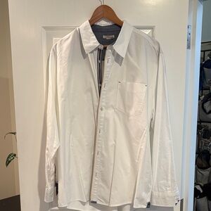 Men’s Carbon2Cobalt White Button-Down Shirt